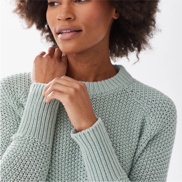 Alice walk Sweaters - Alice Walk The Fisherman Crewneck 100% Cotton sweater size Small - sage green